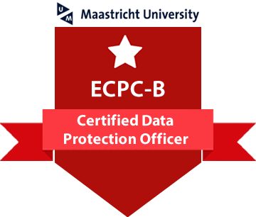 Badge obtido no final do curso | ECPC - Certified DPO