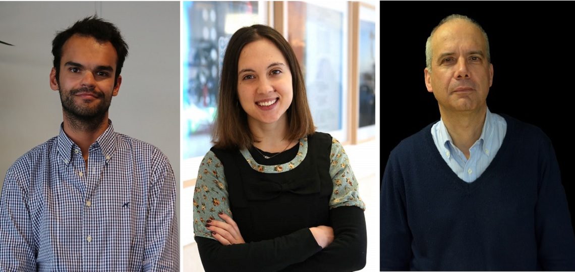 Rafael Arrais (CRIIS), Patrícia Vale (CPES) e José Nuno Oliveira (HASLab)