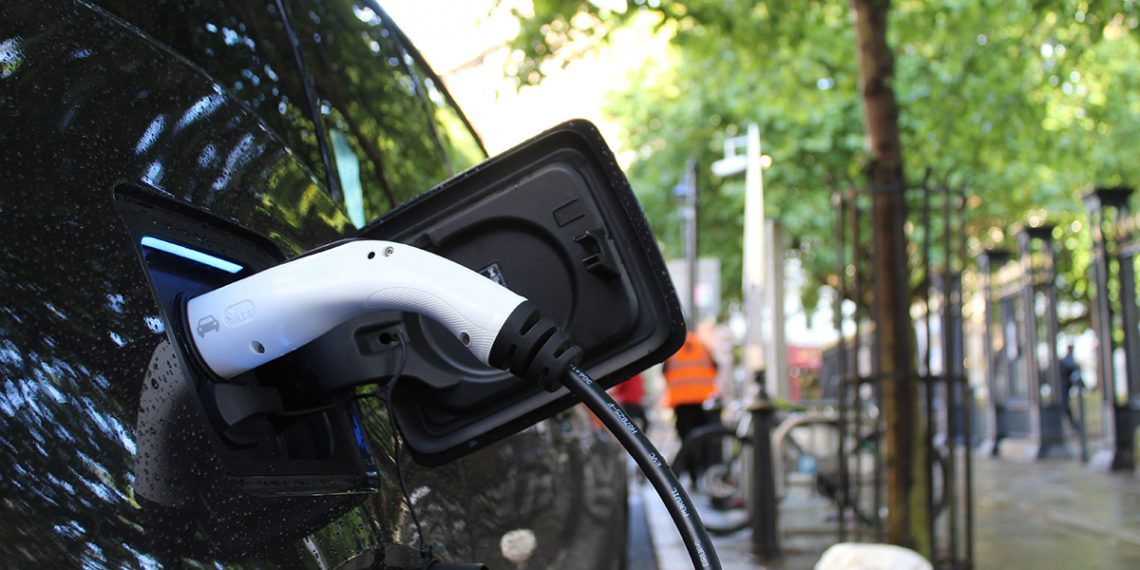 Electric car charging in the stress