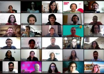 Print of a Zoom conference room with participants at VISUM School