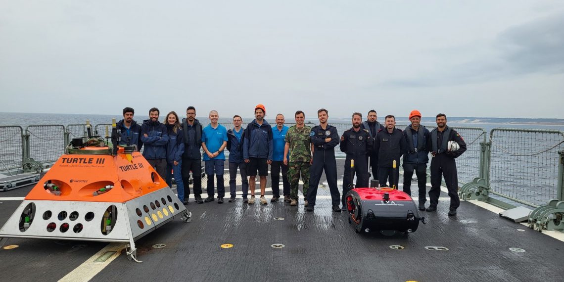 INESC TEC volta a bater recorde com dois robôs portugueses a descer a 830m de profundidade para proteção de infraestruturas críticas subaquáticas, no maior exercício robótico do mundo